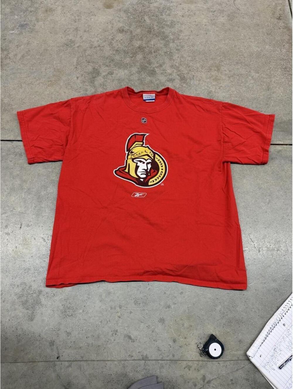 vintage ottawa senators reebok hockey team nhl shirt size large